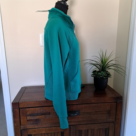 Danskin Half Zip Sweatshirt Green Soft Pullover Top Small Cozy Colorful NWT - Picture 5 of 15